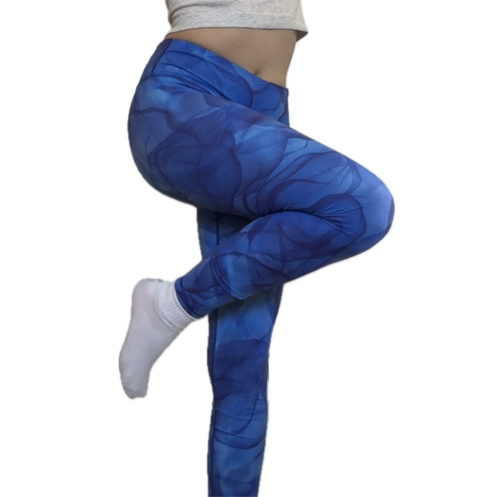lululemon Blue Abstract Leggings